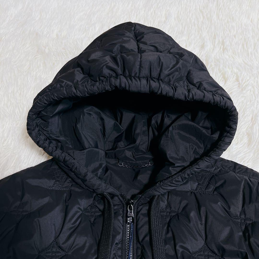 Louis Vuitton モノグラム　キルテッド　フーデッド　ブルゾン　黒