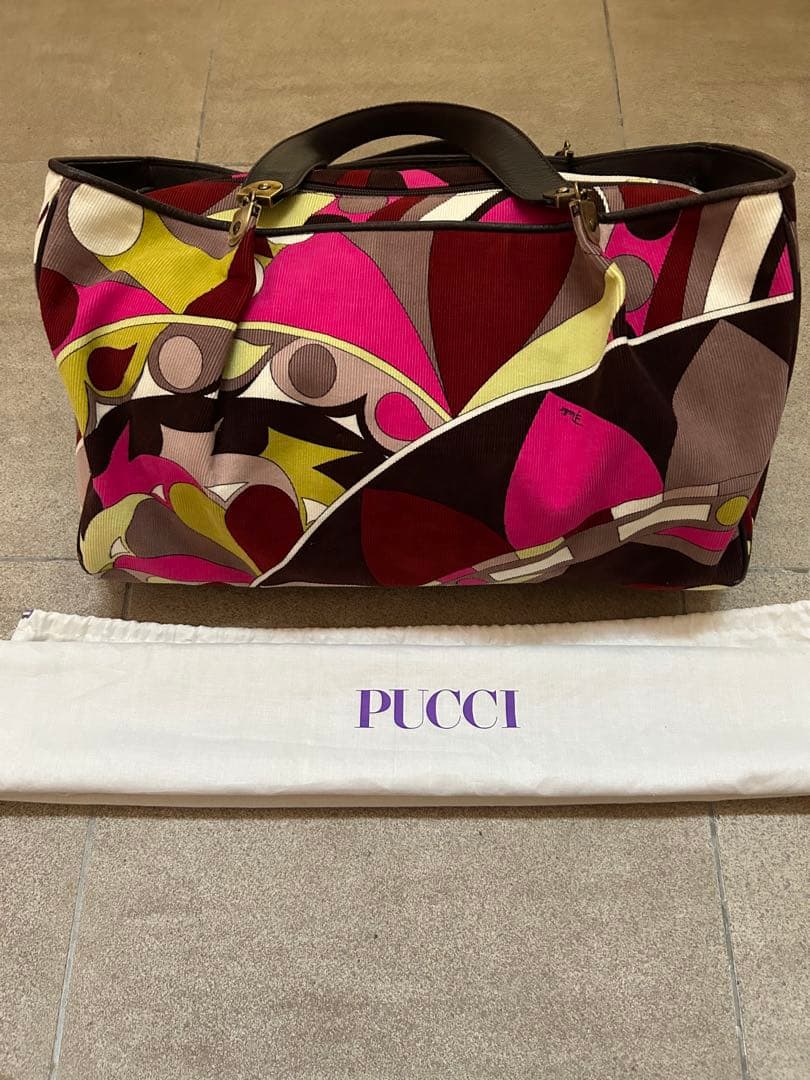 『未使用』EMLIO PUCCI エミリオプッチ　 希少　小型ボストンバック