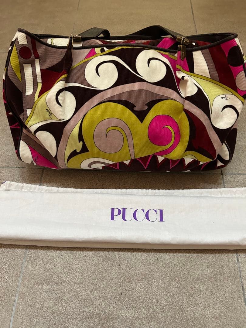 『未使用』EMLIO PUCCI エミリオプッチ　 希少　小型ボストンバック