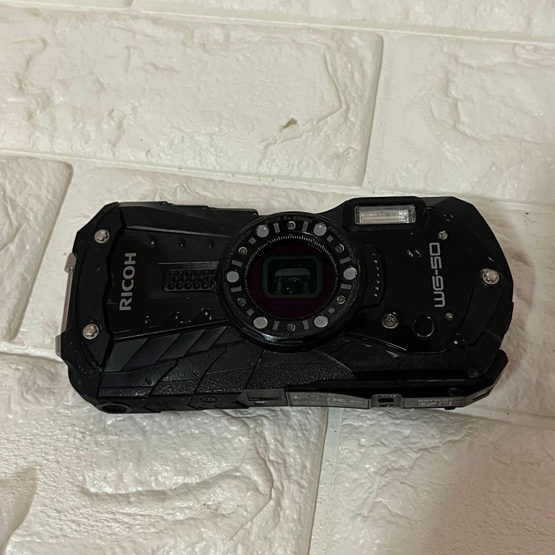 【動作良好】RICOH デジタルカメラ WG-50 ブラック