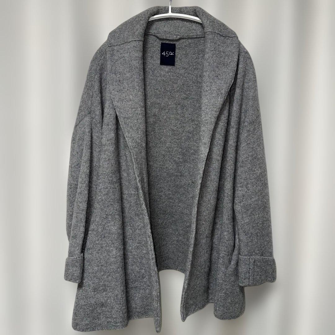 45r ウールアルパカフェルトニット　コート