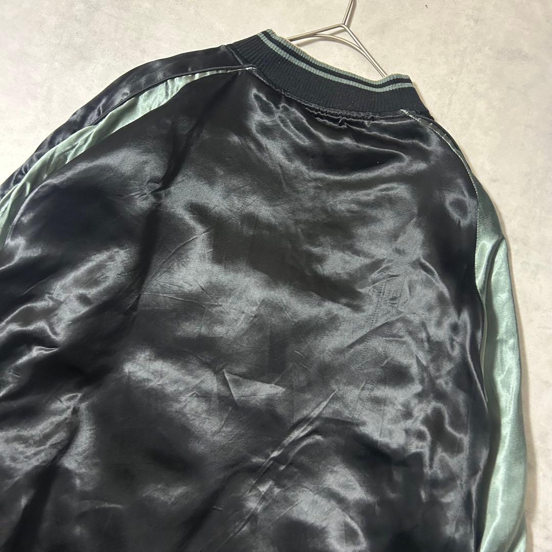 抜刀娘 スカジャン リバーシブル XXL 花 蓮 桜 和柄　刺繍 MA-1