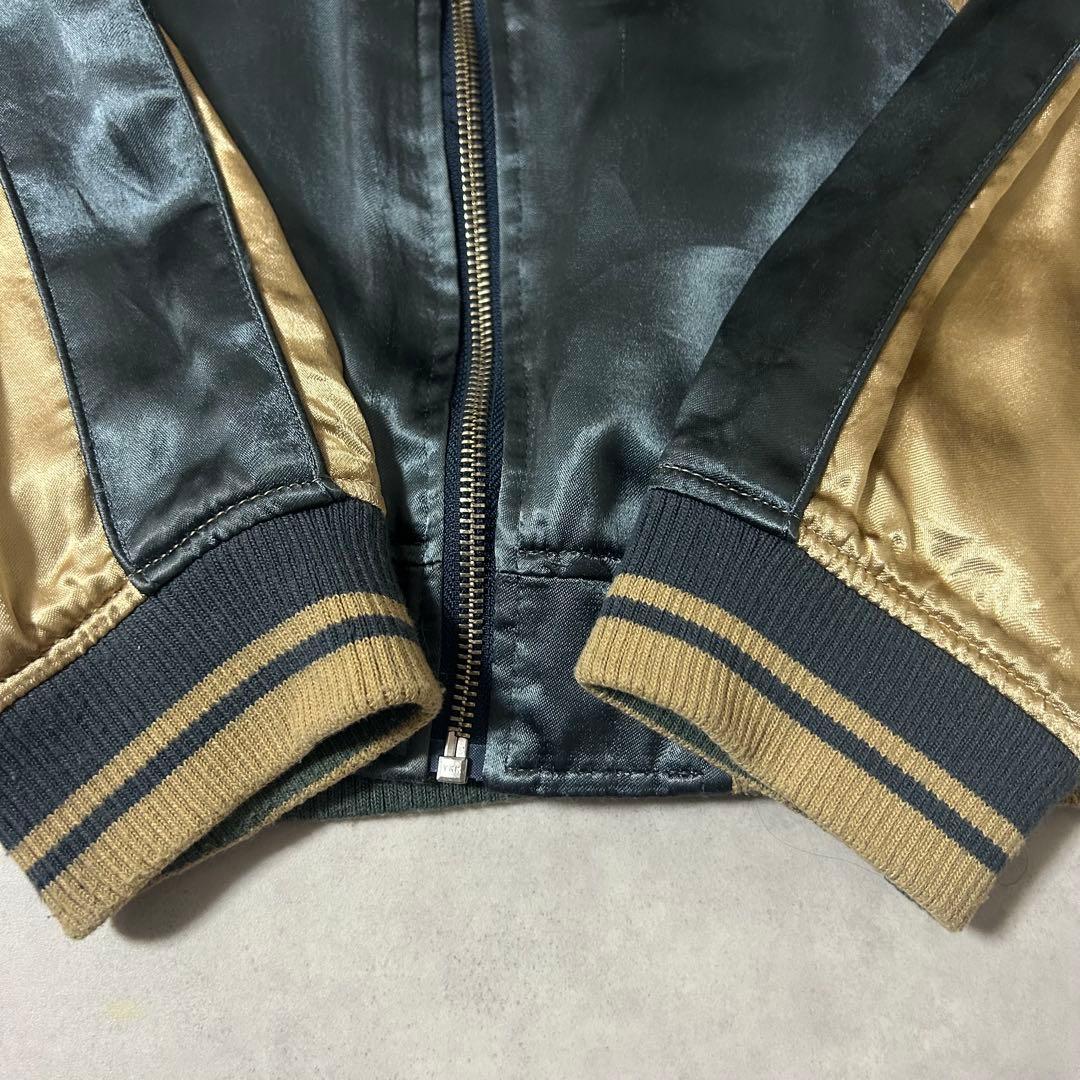 抜刀娘 スカジャン リバーシブル XXL 花 蓮 桜 和柄　刺繍 MA-1