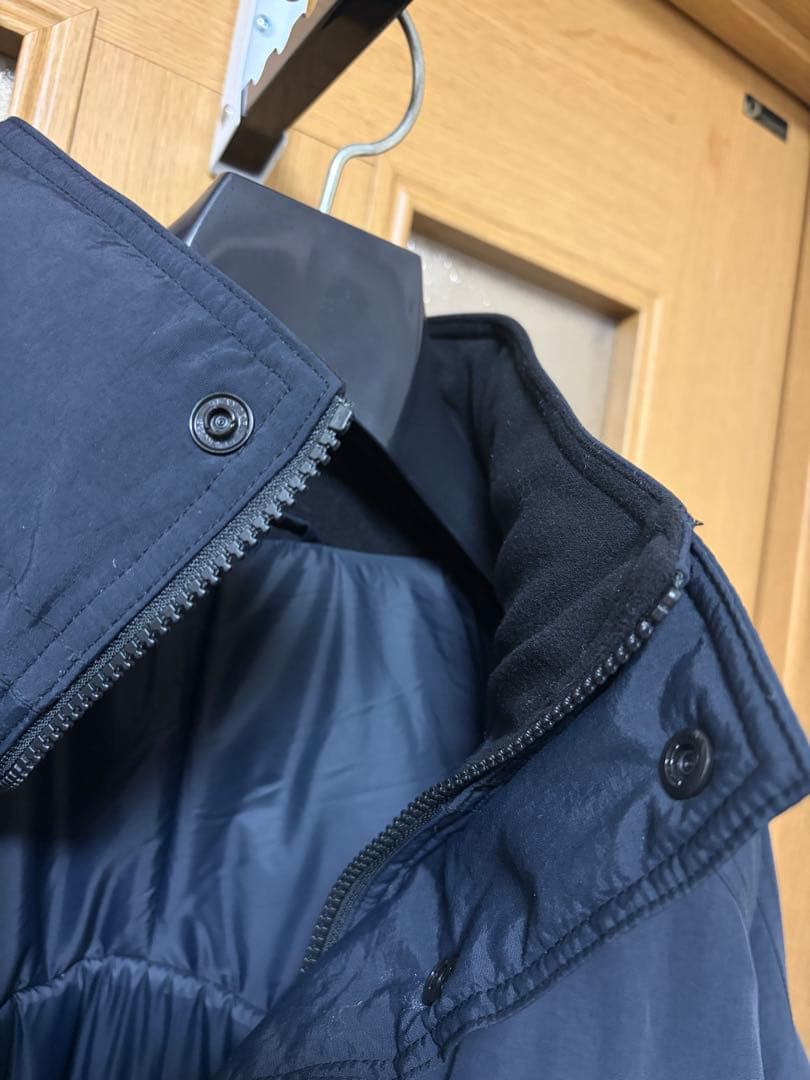 ENNOY PADDED NYLON BENCH COAT M ホワイトブラック