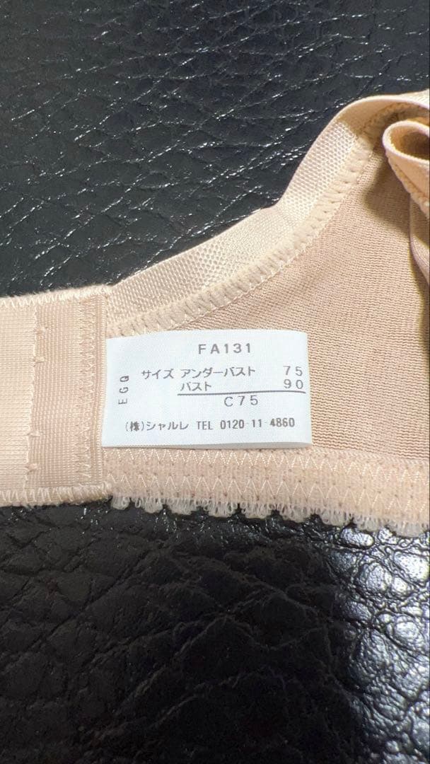 シャルレ 柔らかワイヤーブラジャー C75 3枚 ナチュラルブラウン FA131