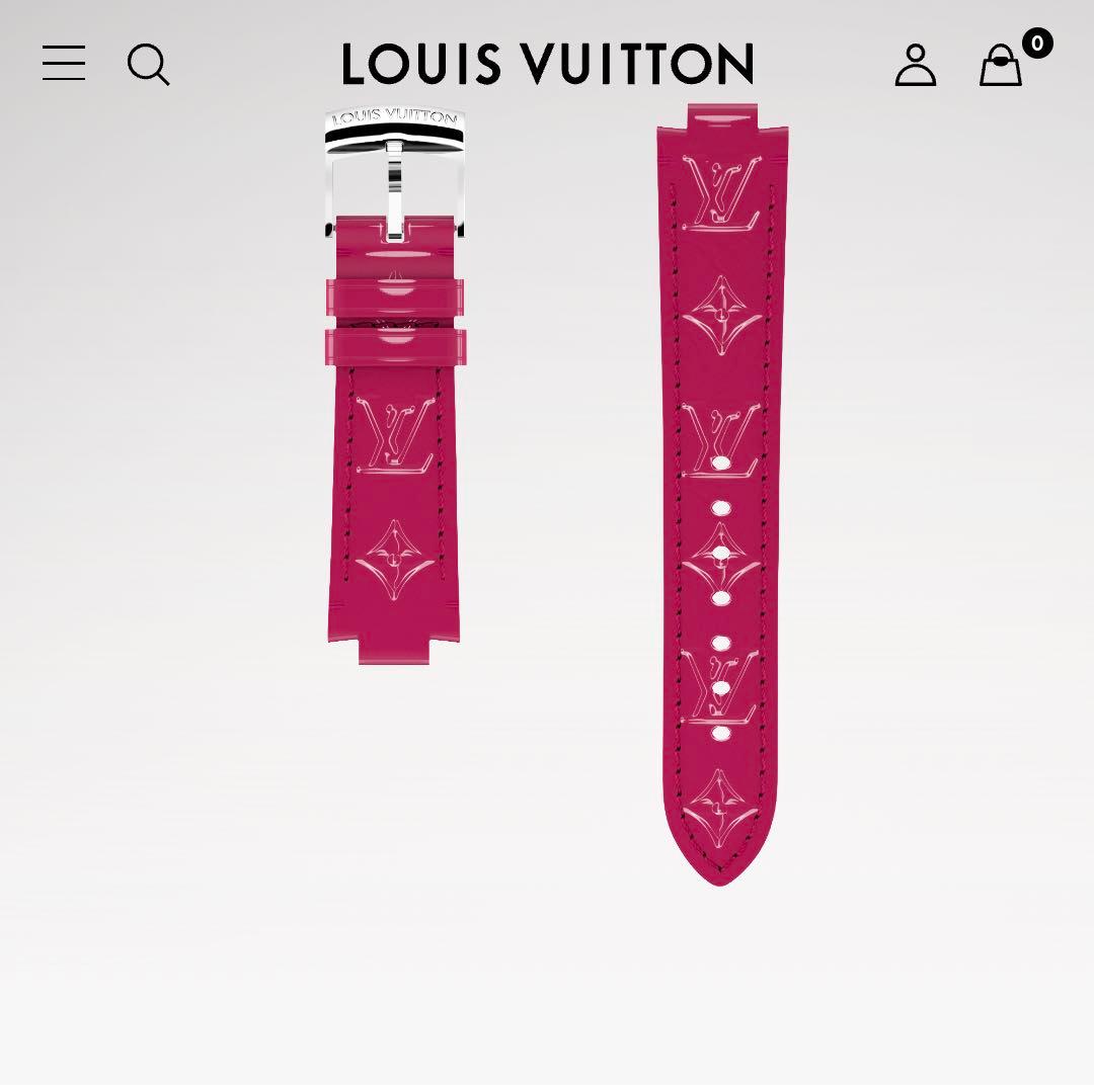 最終値下げ【美品】ルイヴィトン　時計ベルト　タンブール　モノグラム　ヴェルニ