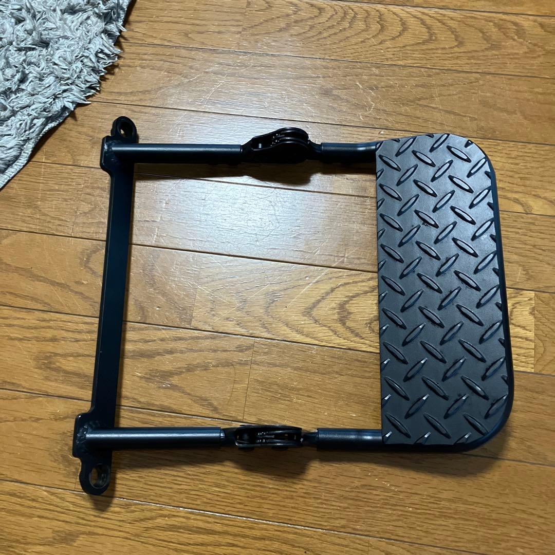 ハイエース 折りたたみ式フットレスト ブラック助手席用