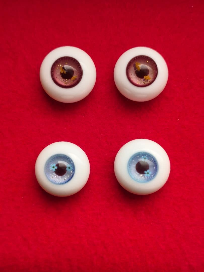 ミヤビグラスアイ　パンジー、忘れな草　16ミリ