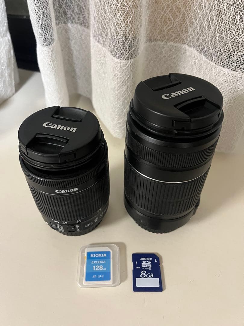 Canon EF-S 18-55mm, EF-S 55-250mm ＋SDカード