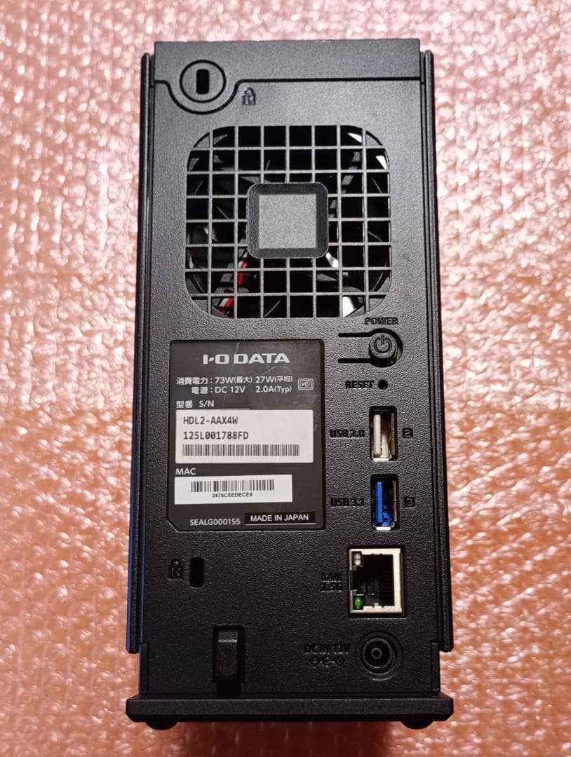 ★【動作品】4TB 2.5GbE I-O DATA HDL2-AAX4W NAS