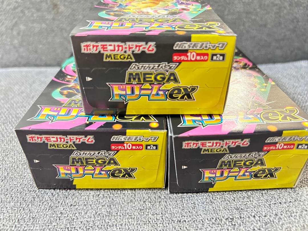ポケモンカードゲーム MEGAメガドリームex 3BOX シュリンクなし