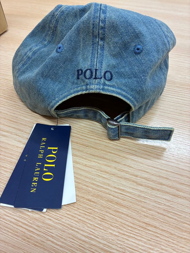 あさ□新品POLO ラルフローレン　デニムキャップRalph Lauren