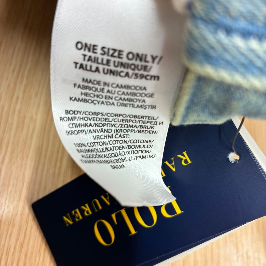 あさ□新品POLO ラルフローレン　デニムキャップRalph Lauren