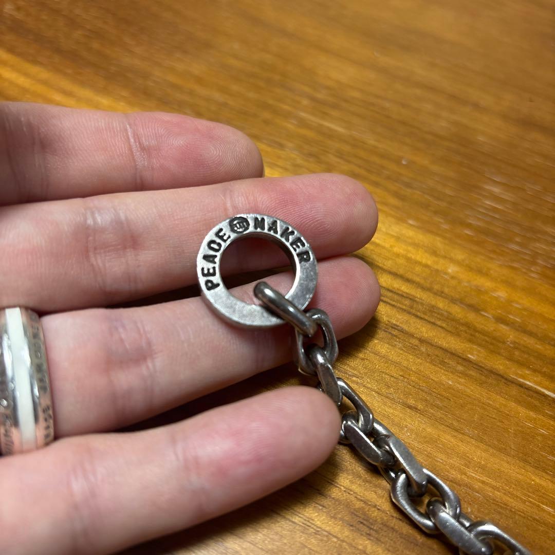 希少 ピースメーカー　ブレスレット　チェーン　刻印　シルバー925　22cm
