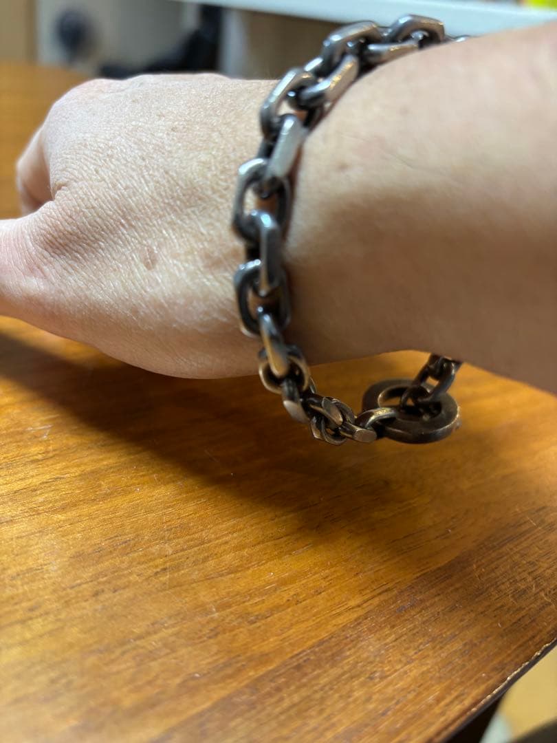 希少 ピースメーカー　ブレスレット　チェーン　刻印　シルバー925　22cm