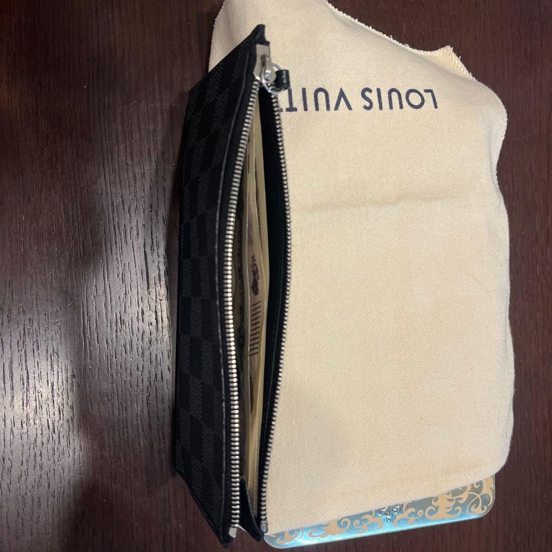 Ｔ2ルイヴィトン　ダミエ　グラフィット　ロン　モデュラブル　ケース