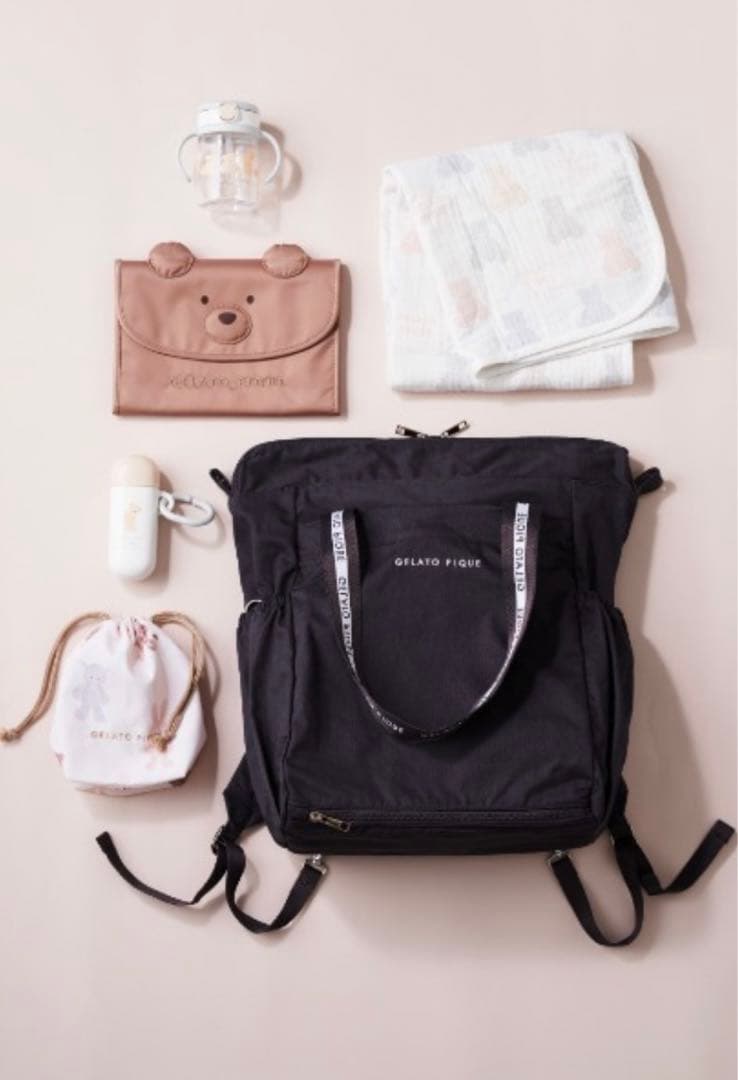 【新品未使用】ジェラートピケ gelato pique 2wayママリュック