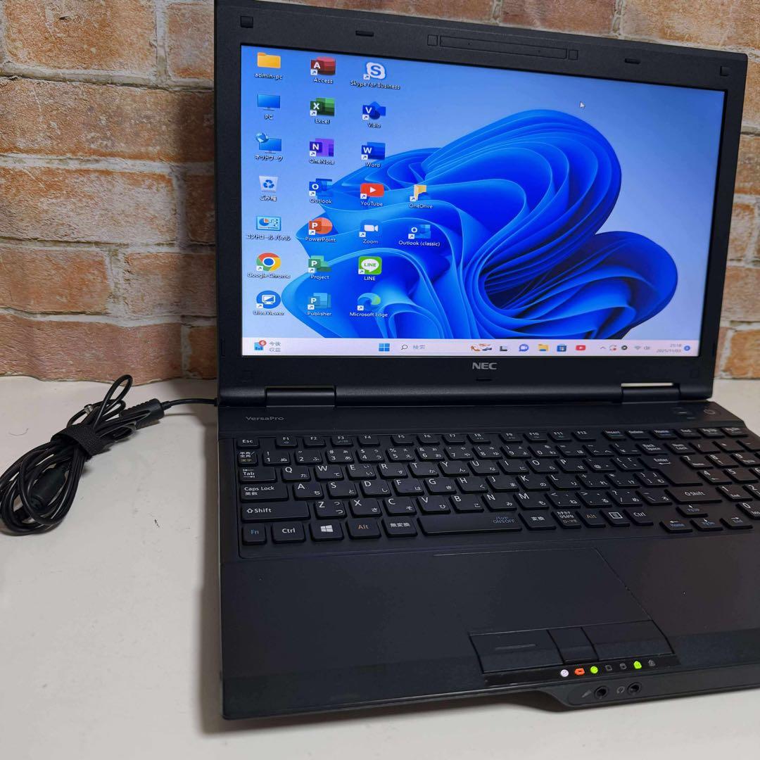 NEC ノートPC 高速起動SSD Windows11 オフィス付き