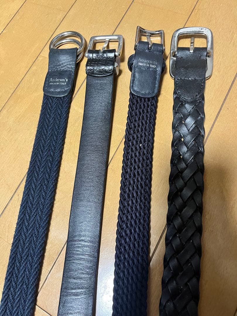 ベルト4本セット Anderson’s×3 Theory×1