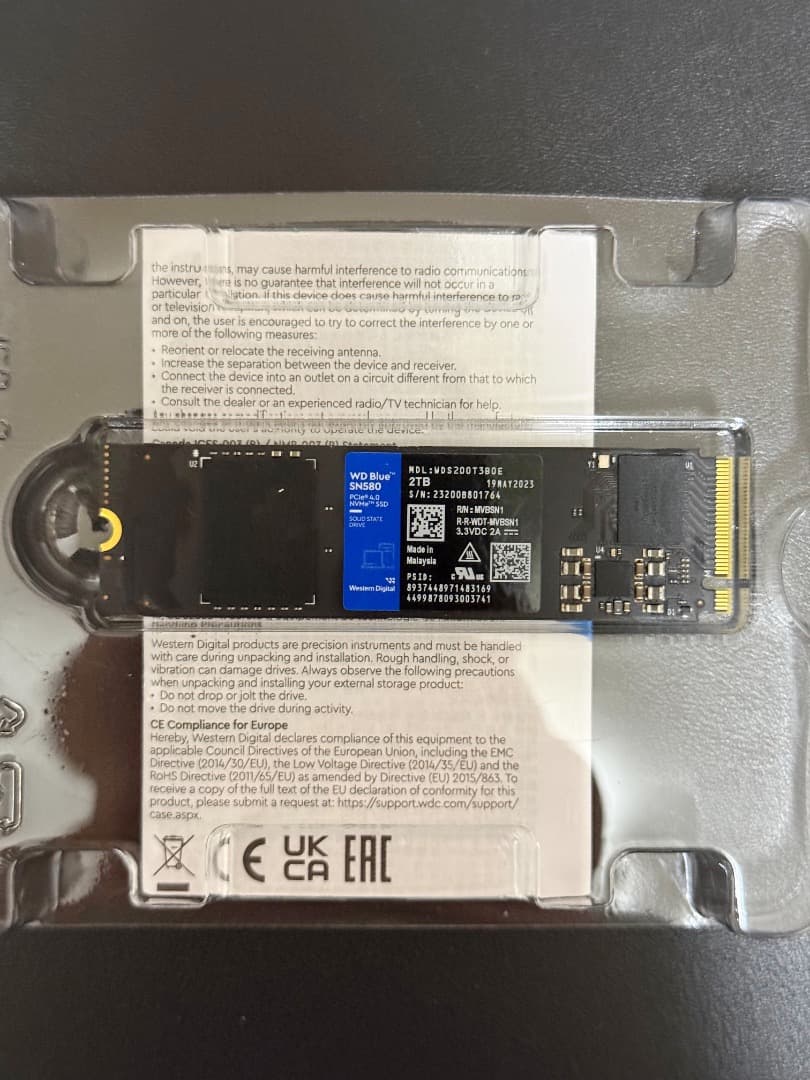 s*e様 WD Blue SN580 NVMe SSD - 2 TB