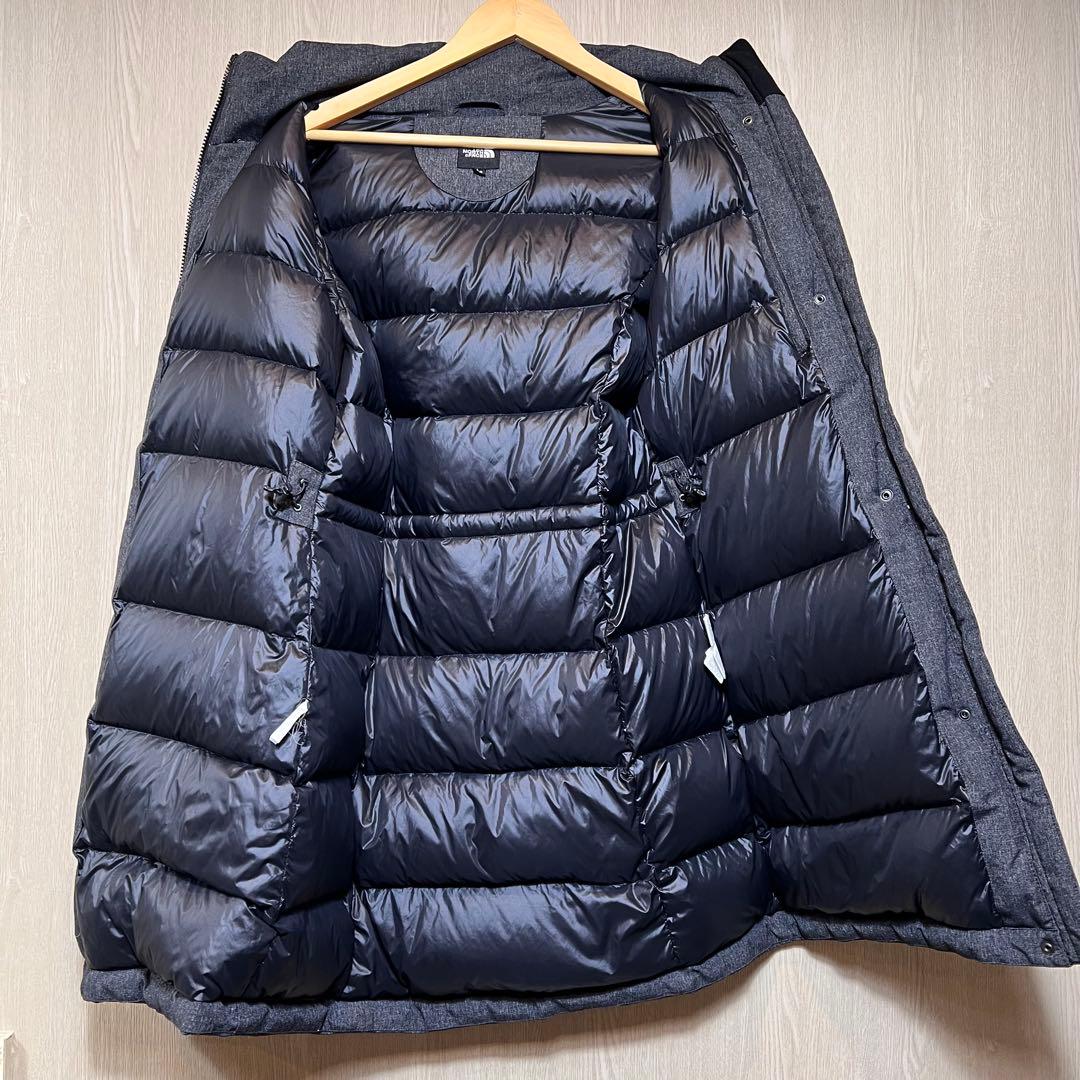 ザノースフェイス　ダウンコート　レディース　M グレー　ハイベント