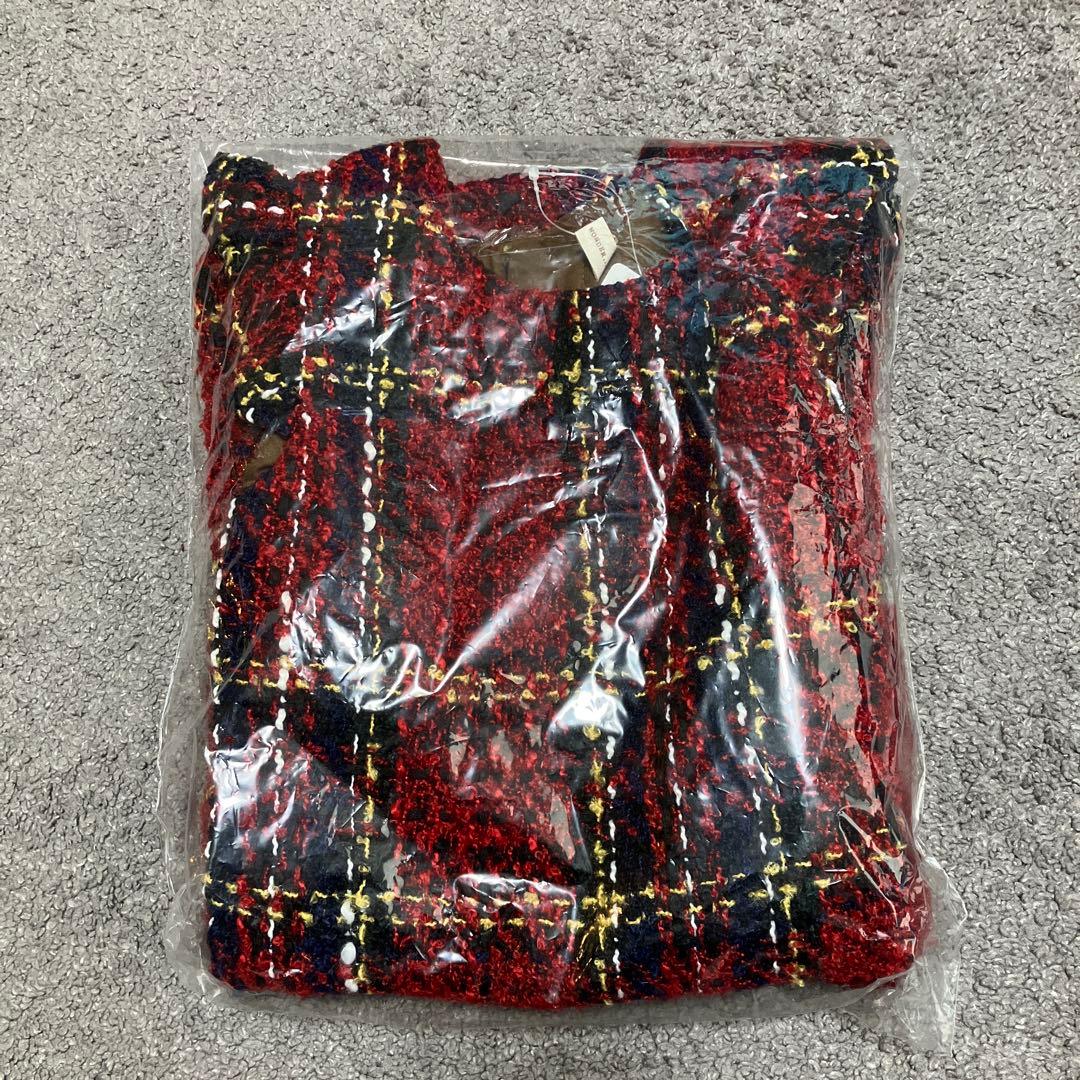 センスオブワンダーツイードワンピース　新品