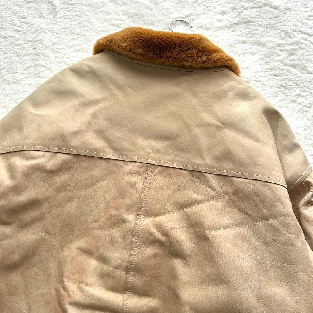 【希少】ショーンジョン リアルレザー ムートンジャケット XL