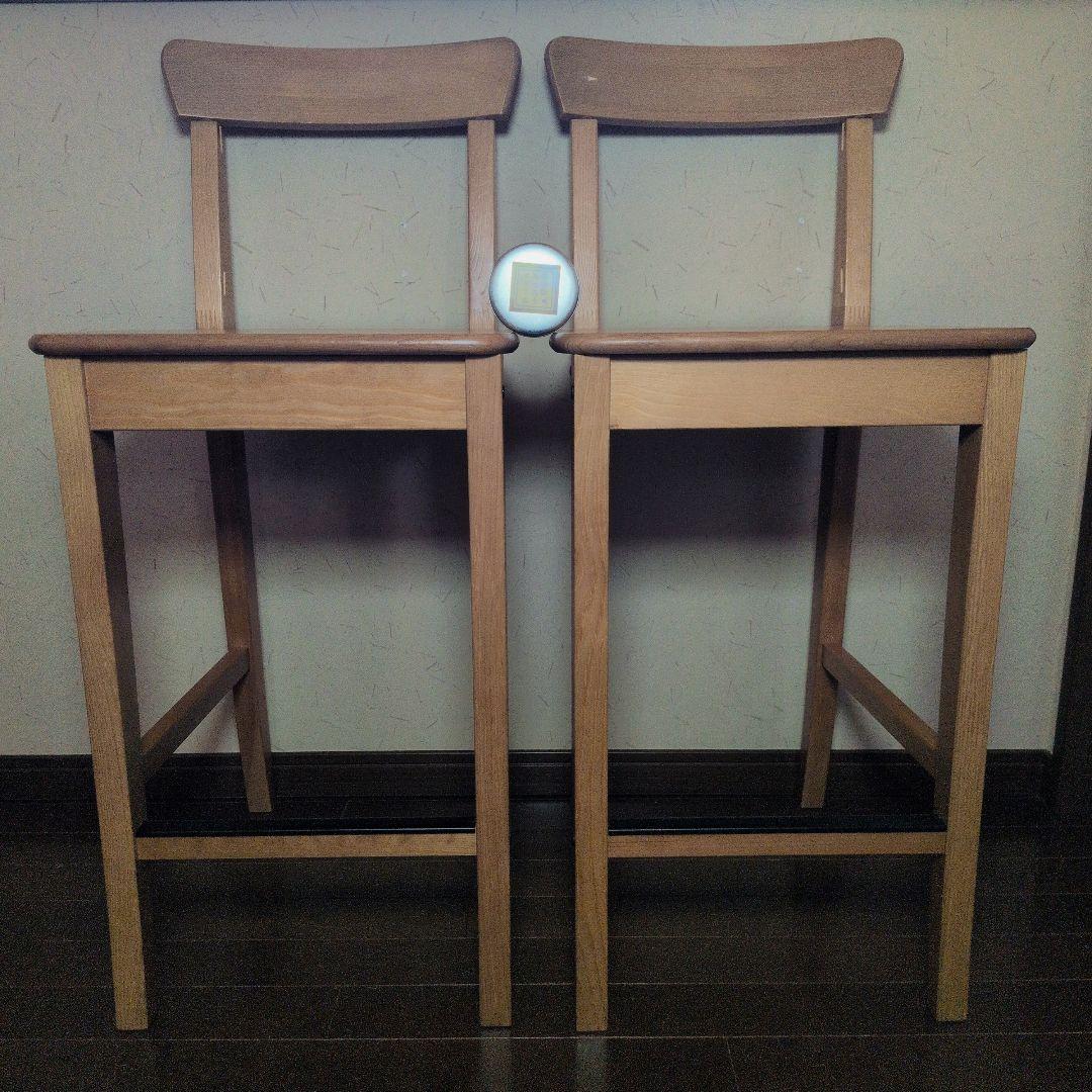 【良品】IKEA インゴルフ カウンターチェア INGOLF 63cm　2脚