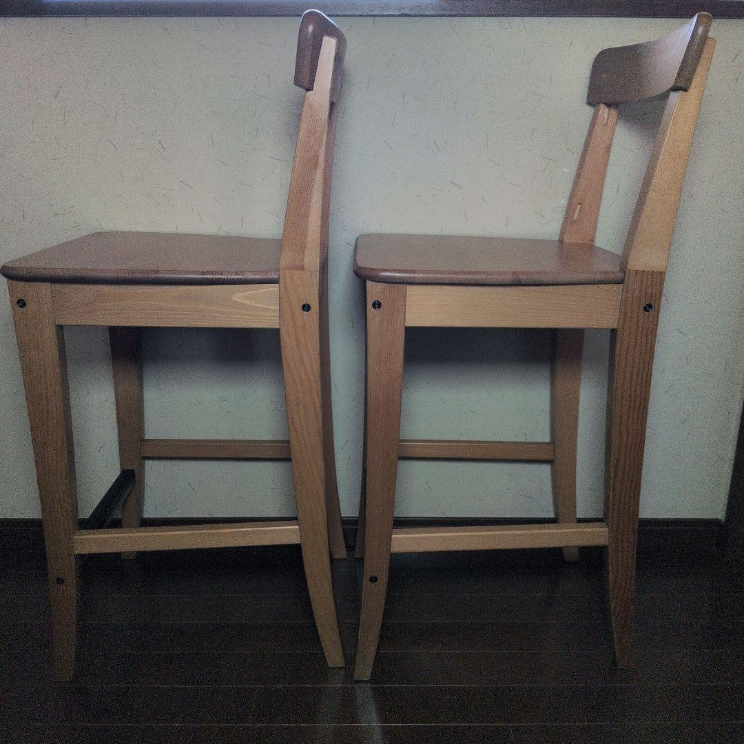【良品】IKEA インゴルフ カウンターチェア INGOLF 63cm　2脚