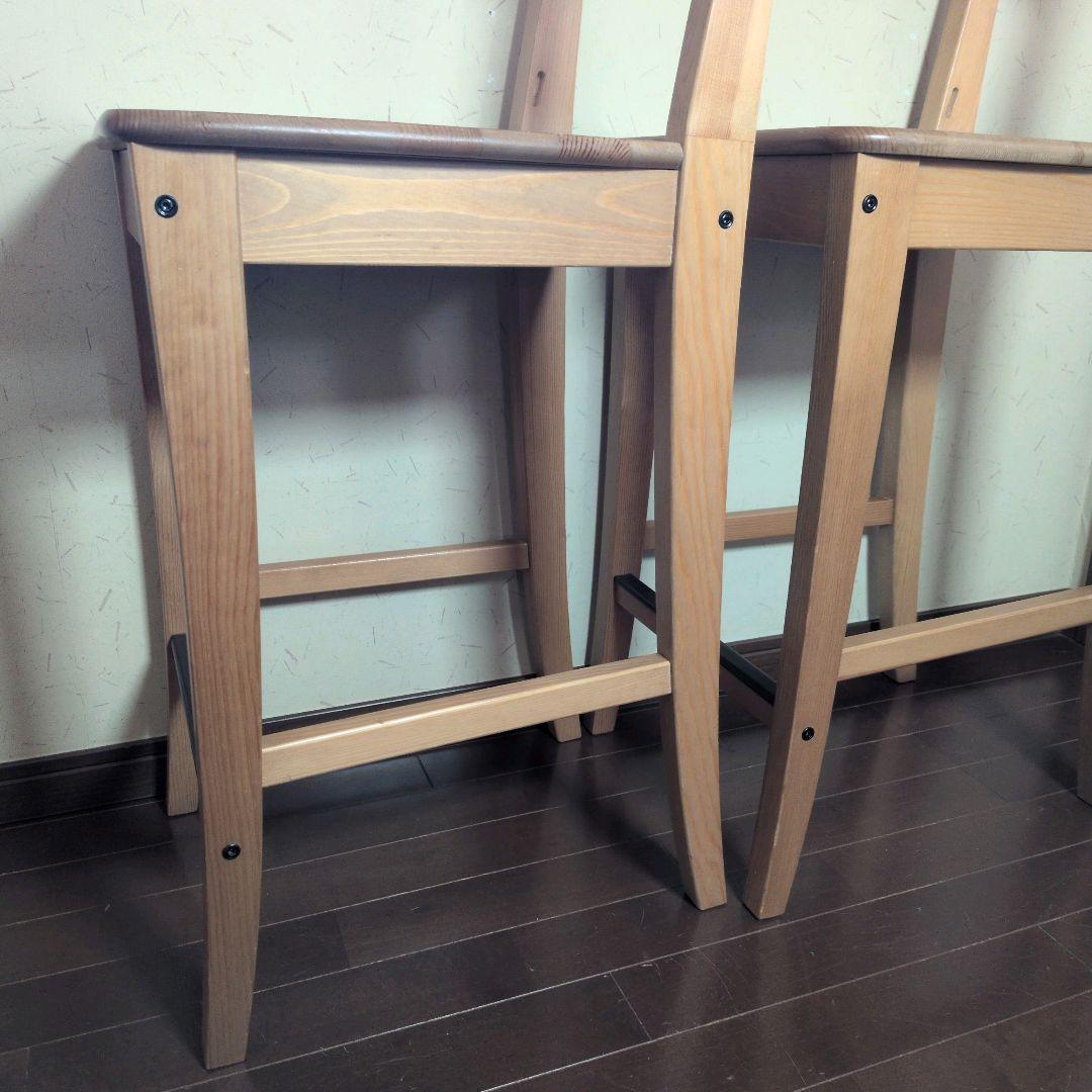 【良品】IKEA インゴルフ カウンターチェア INGOLF 63cm　2脚