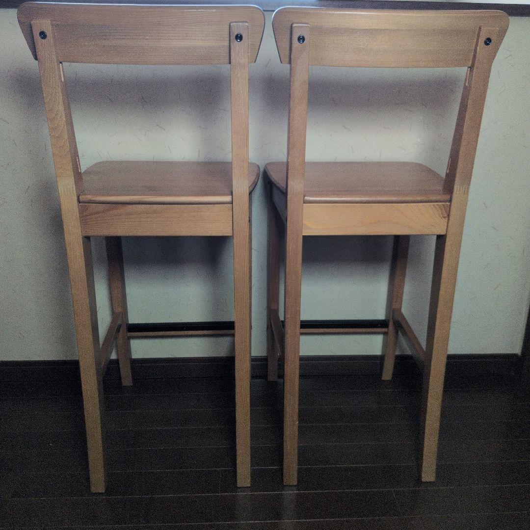 【良品】IKEA インゴルフ カウンターチェア INGOLF 63cm　2脚