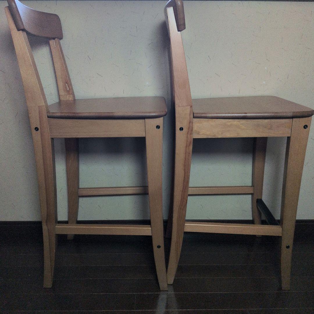 【良品】IKEA インゴルフ カウンターチェア INGOLF 63cm　2脚