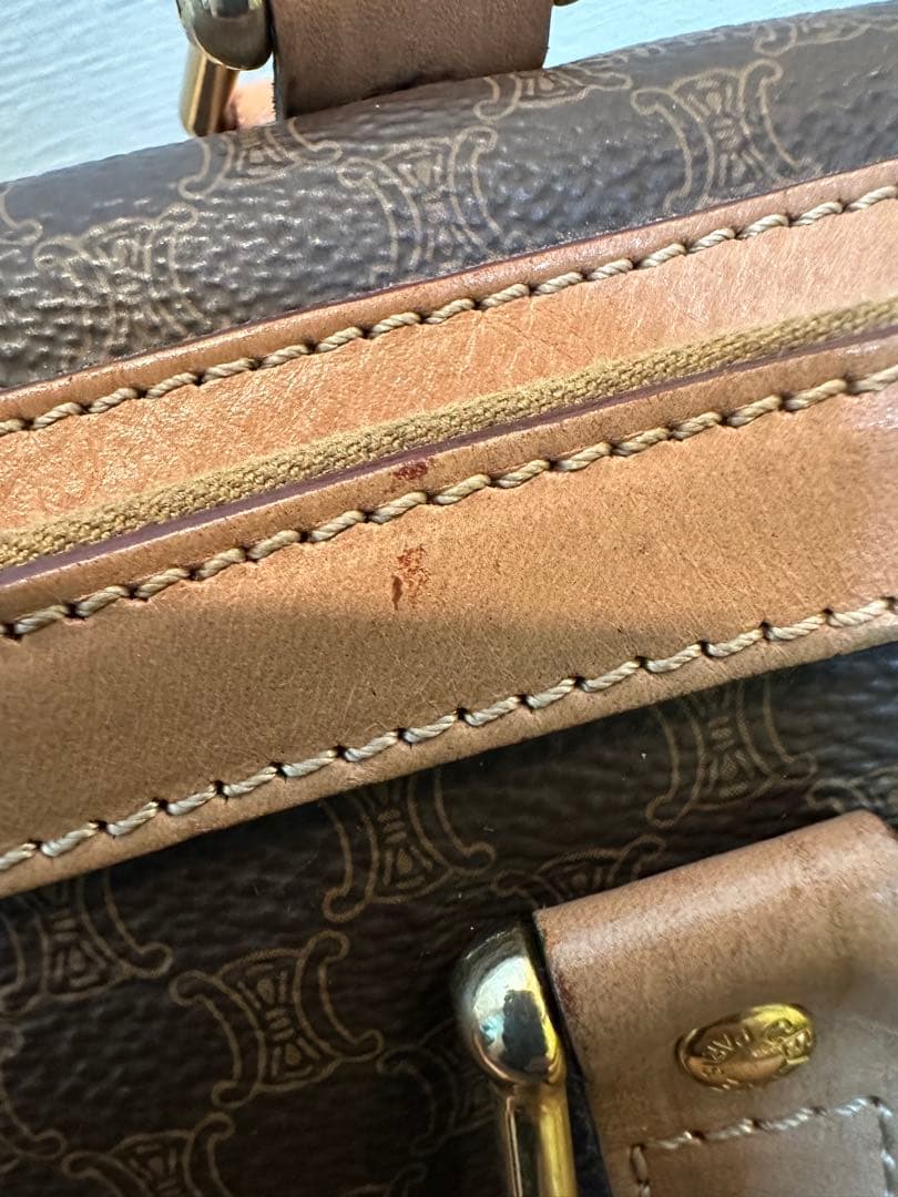 CELINE セリーヌ　ミニボストンバッグ　ハンドバッグ　マカダム　M14