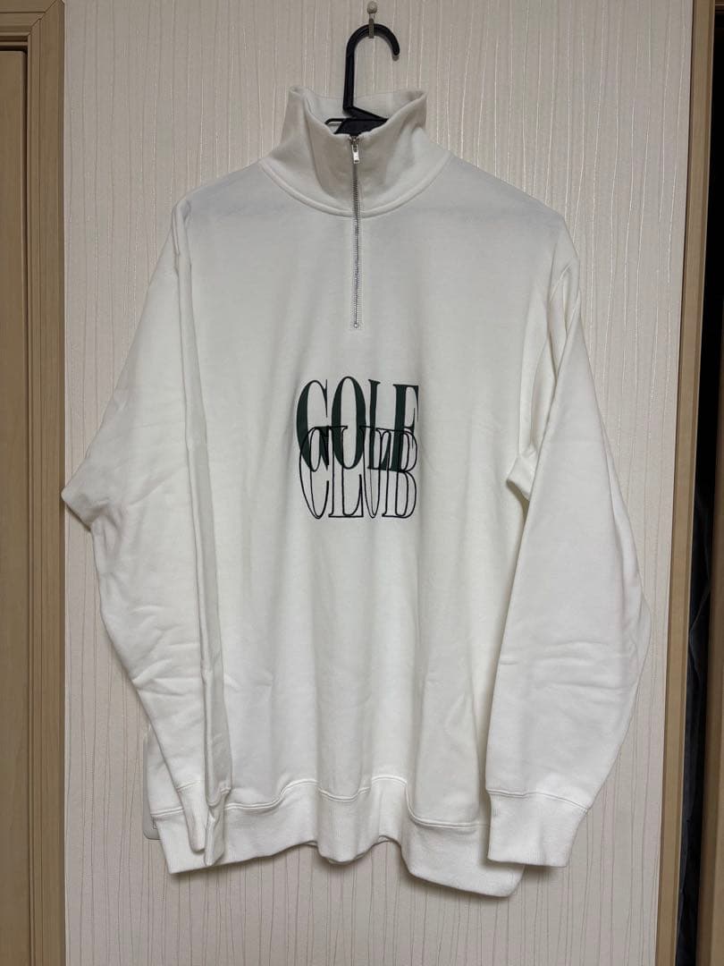 Cph/Golf ハーフジップスウェット M ホワイト キャプテンズヘルム