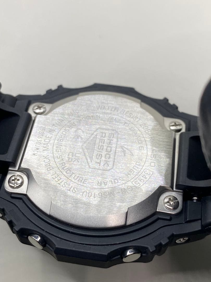 [美品]CASIO G-SHOCK ソーラー ブラック腕時計 GW-M5610U