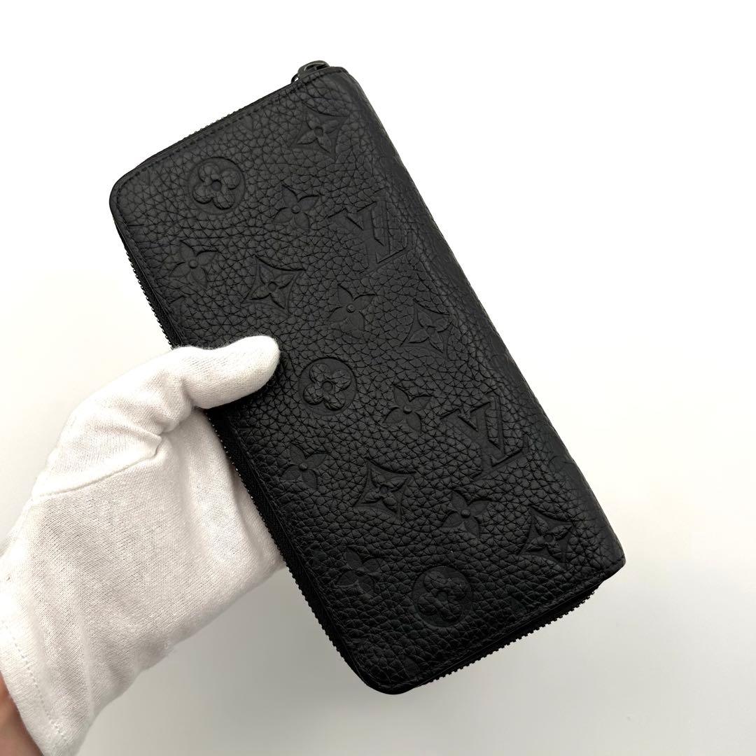 【極美品】ルイヴィトン トリヨン ヴェルティカル 長財布 メンズ ブラック 黒