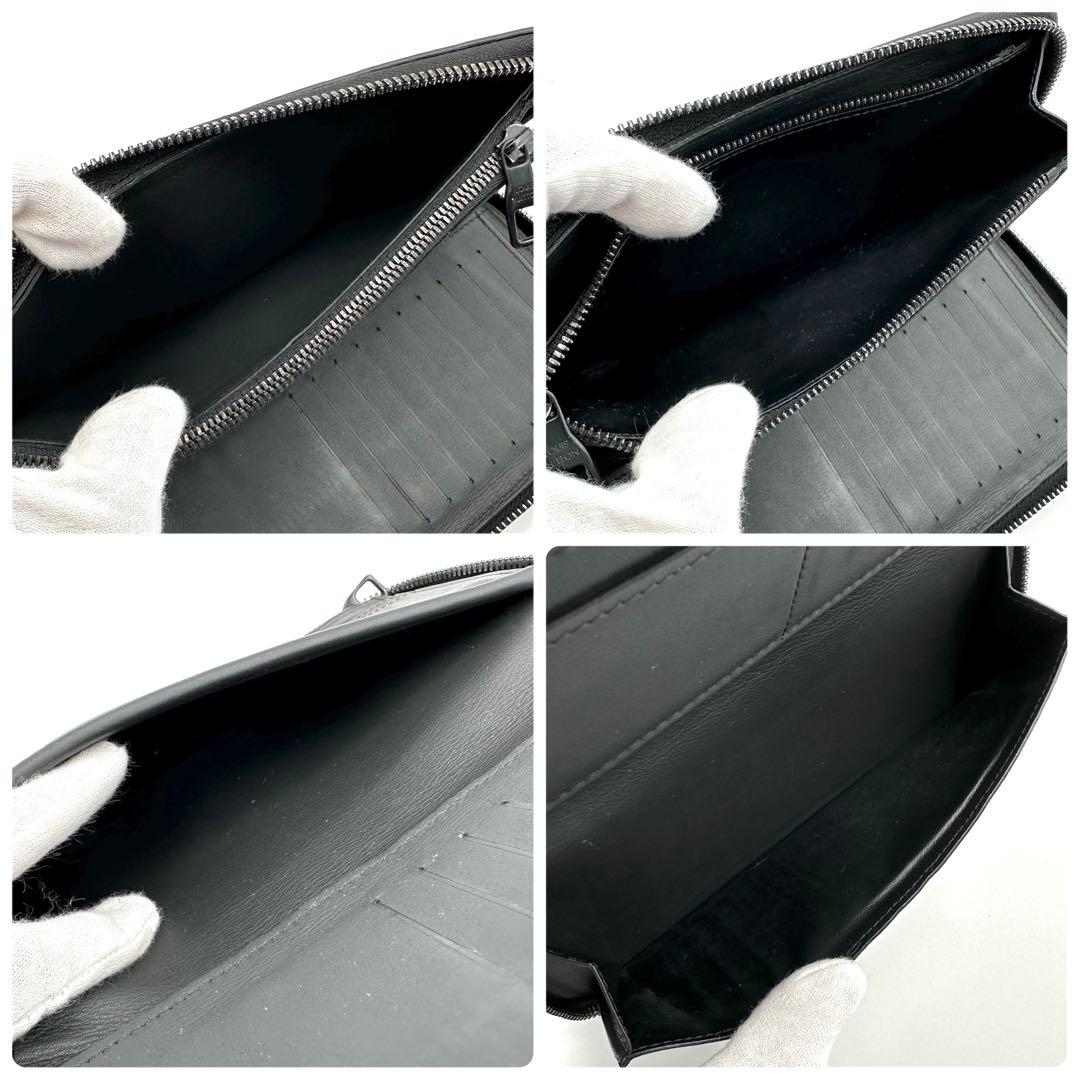 【極美品】ルイヴィトン トリヨン ヴェルティカル 長財布 メンズ ブラック 黒