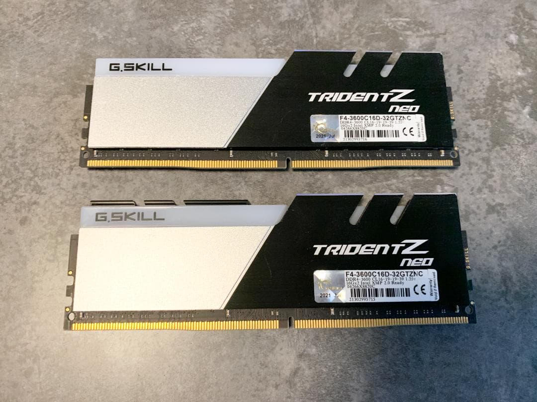 G.SKILL TRIDENTZNEO DDR4 メモリ 32GB 16GB×2