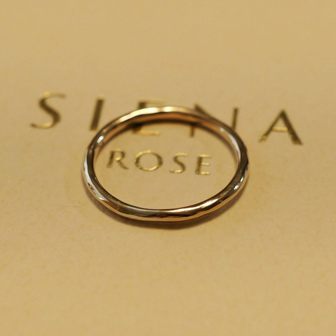 みず　SIENA ROSE シンプル ゴールドリング