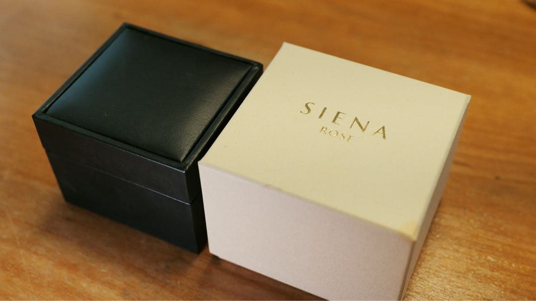 みず　SIENA ROSE シンプル ゴールドリング