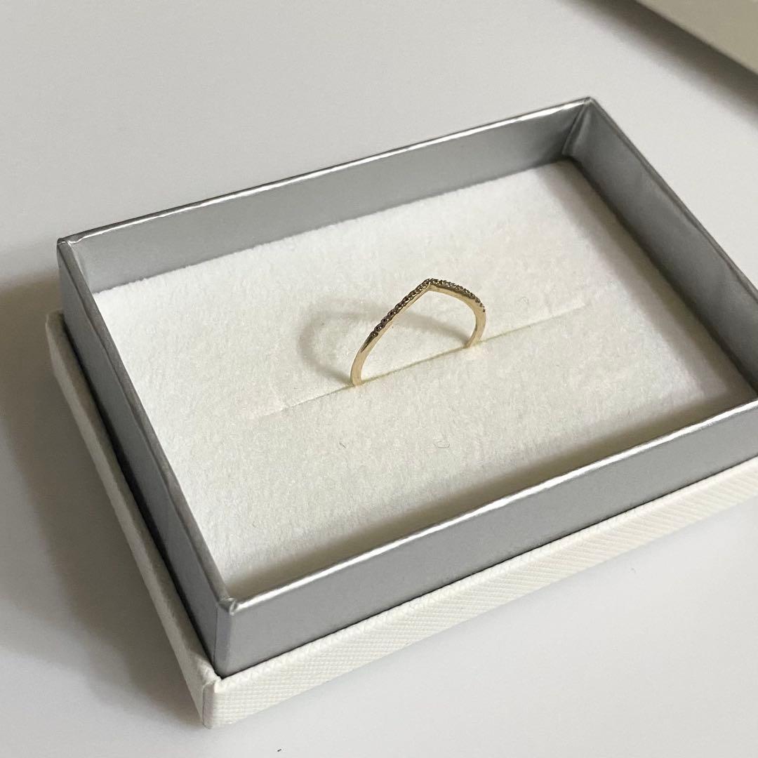 PAS TIERRA Briller K10 ダイヤ 0.04ct リング