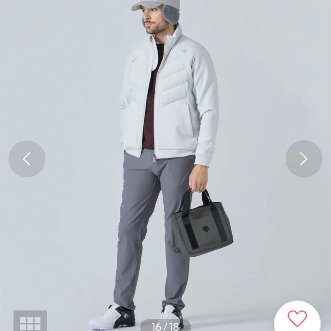 新品タグ付き2025年冬新作デサントゴルフカードバッグ　グレー