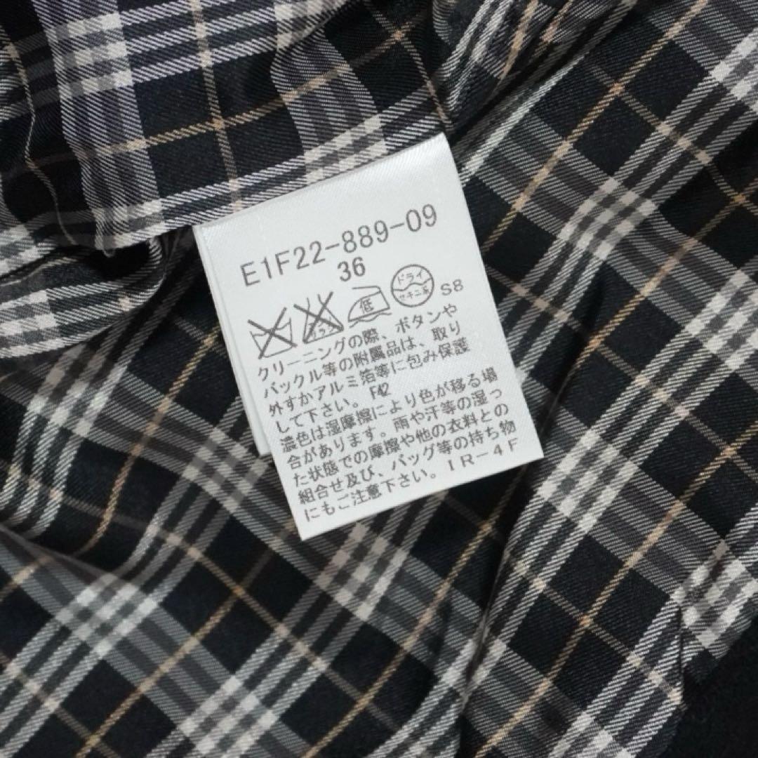 美品 バーバリーブルーレーベル ダッフルコート ノバチェック 黒 ショート丈