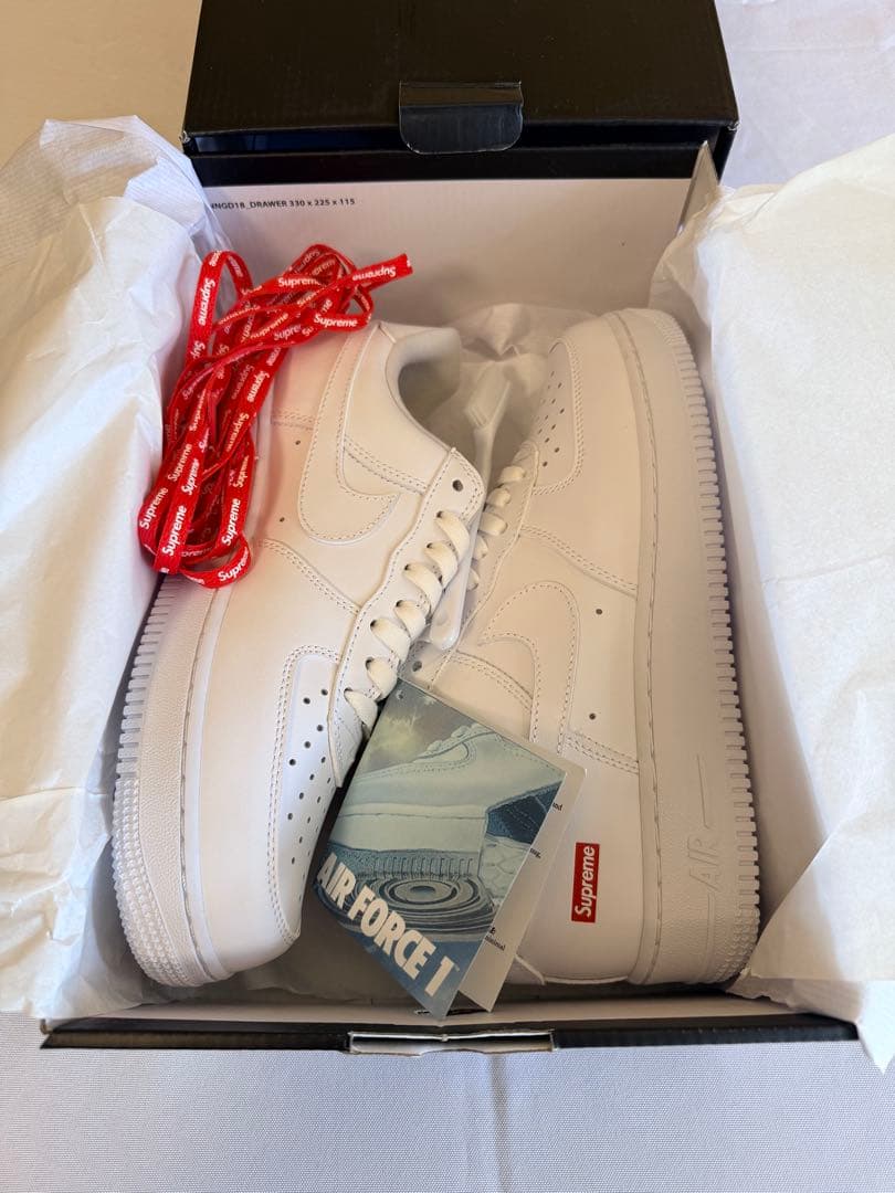 新品未使用 Supreme×Nike AF1 Low 白 26cm 箱付
