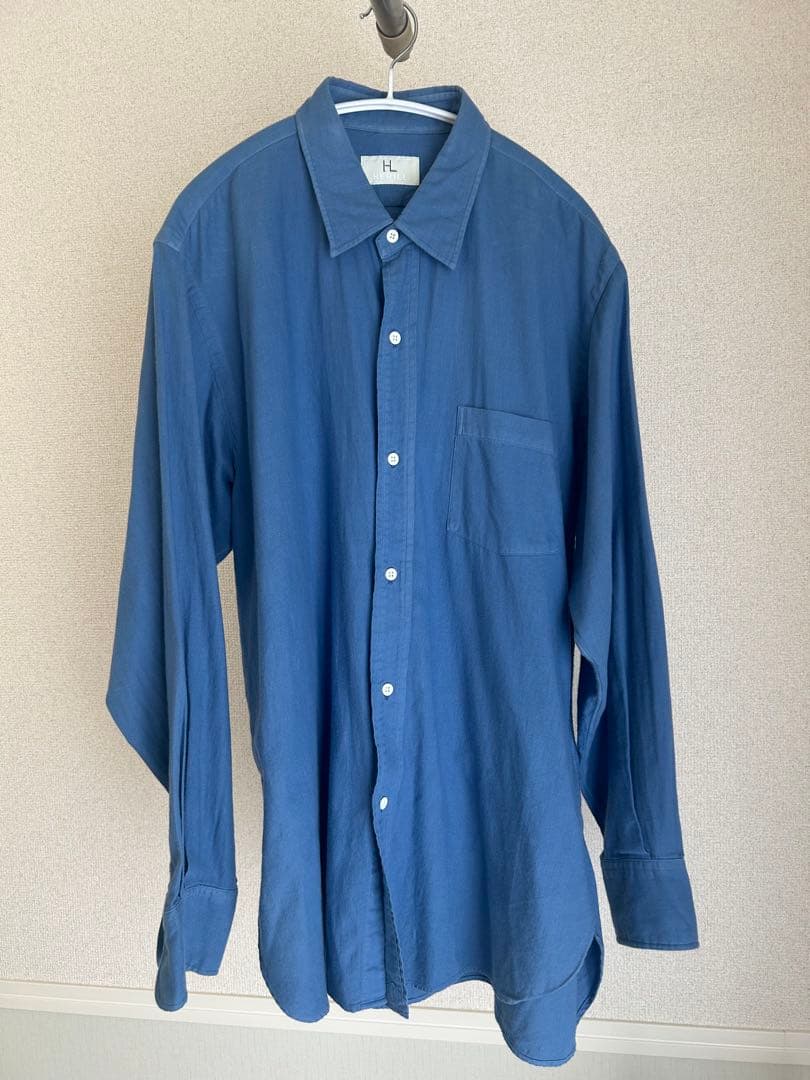 HERILL コットンカシミヤレギュラーカラーシャツ
