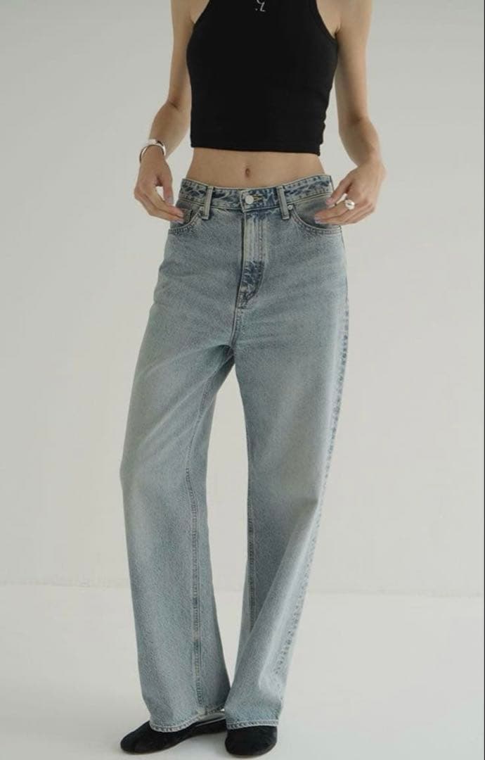 パンツ clane second denim parts 1