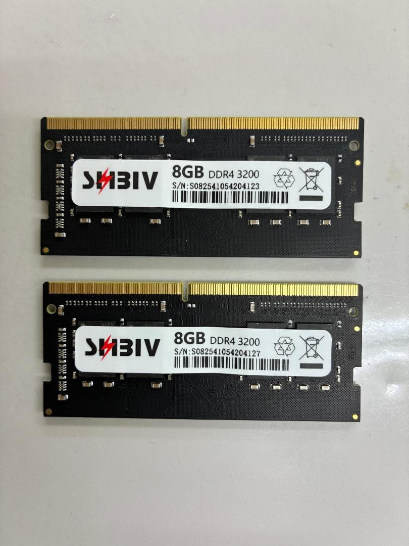 8GB 2枚セット DDR4 3200MHz メモリモジュール