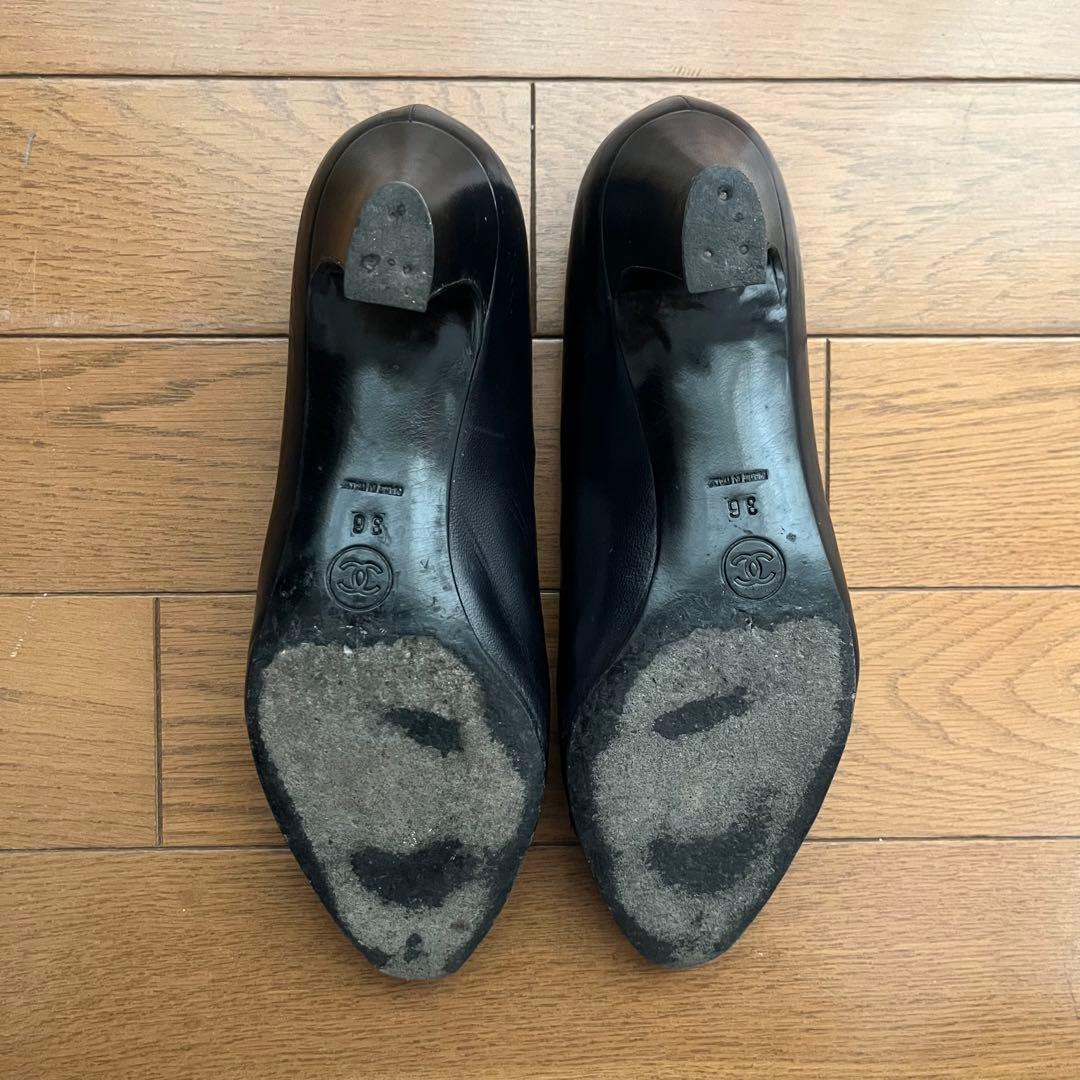 CHANEL パンプス ヒール 36 箱付き