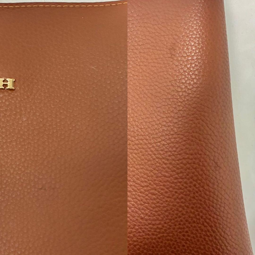 【極美品】コーチ 81122 タウンバケットバッグ 2way ハンドバッグ 茶