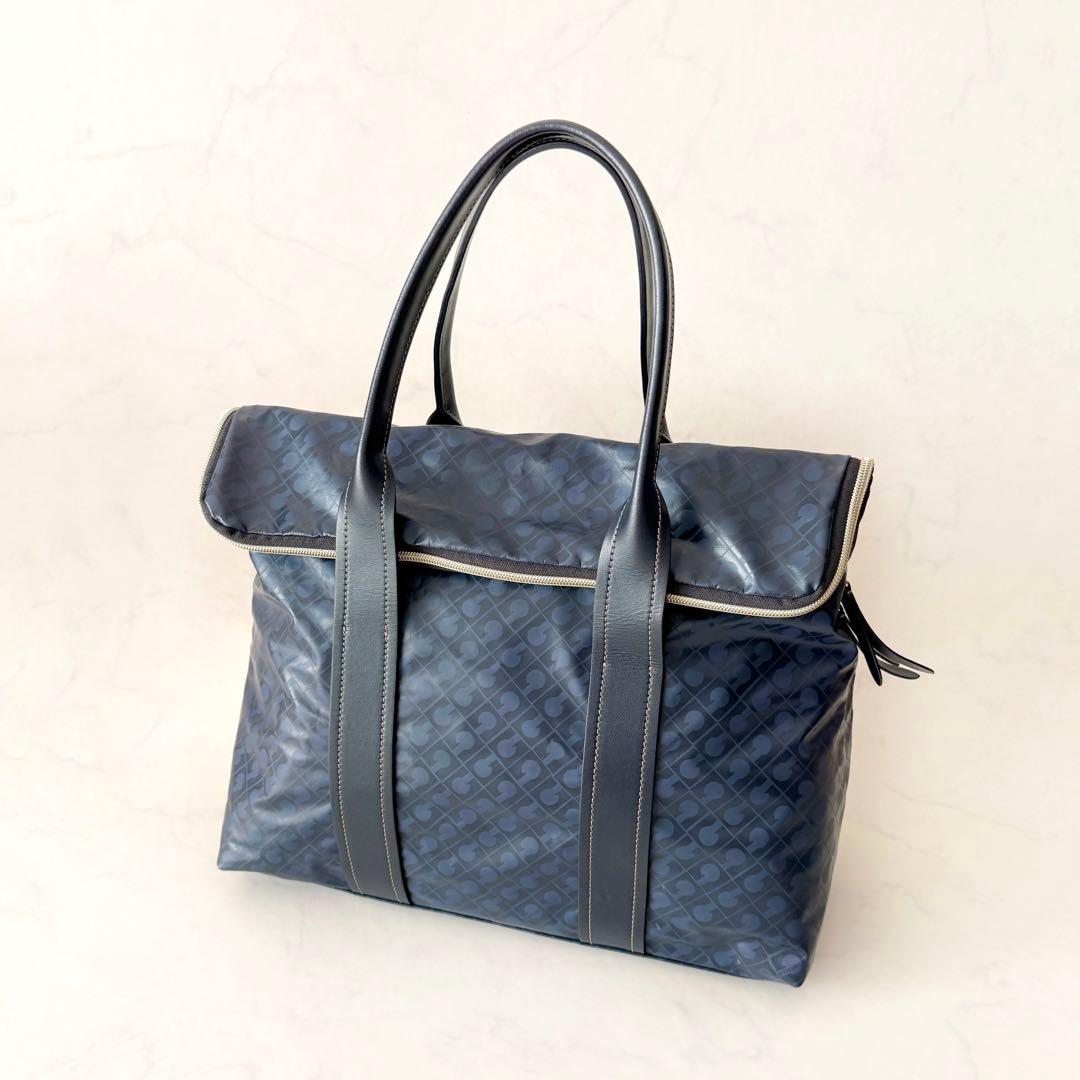 ゲラルディーニ　ソフティ トート　ハンドバッグ ロゴ総柄 ナイロン　マルチカラー